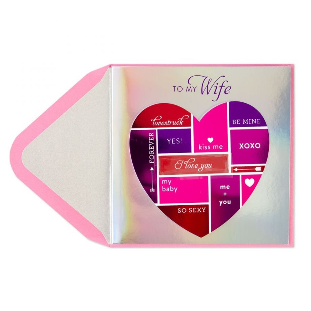 ⚡️5/$30⚡️Papyrus colour block heart, VD card